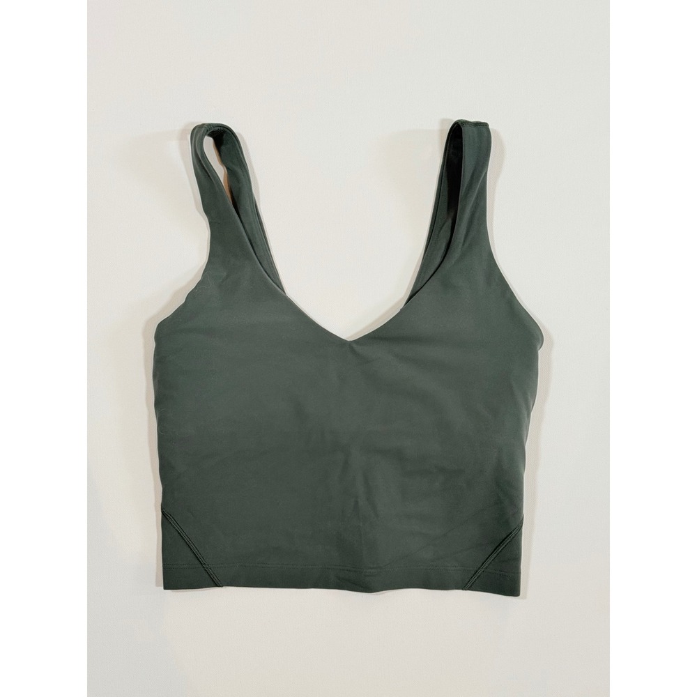 Lululemon Align Tank Top Smoked Spruce Green Size 4 Yoga Crop